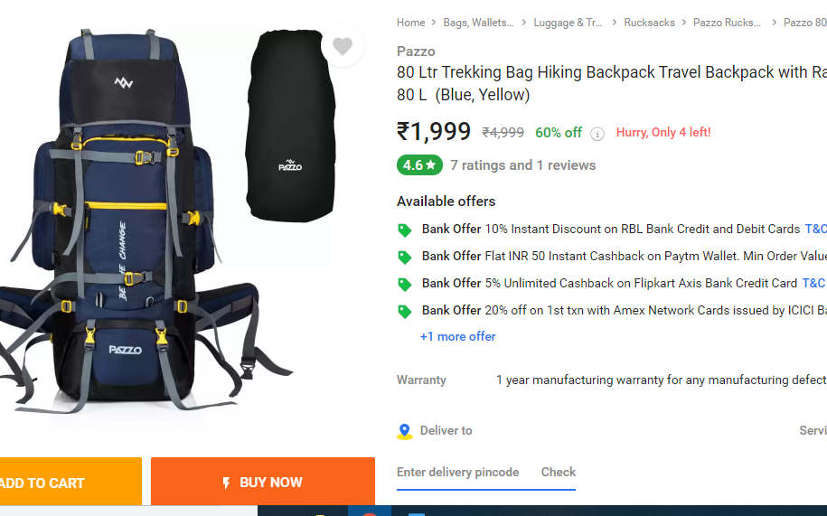 trekking bag